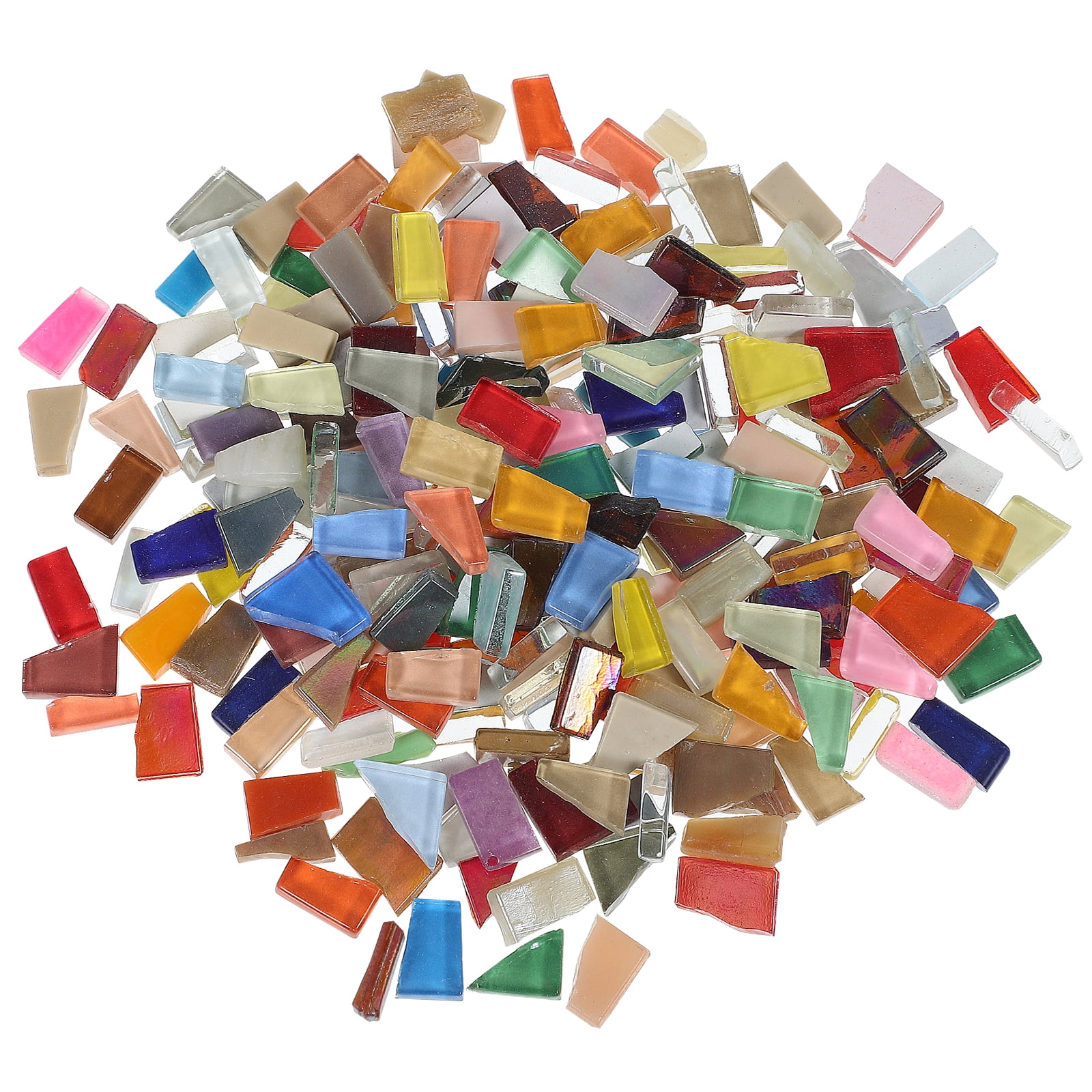 Mosaic Tiles Bulk Petal Leaves Shiny Stained Glass Piece DIY Craft Hand-cut