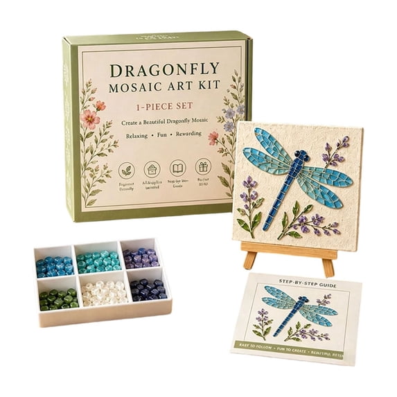 DIY Mosaic Kit, Beaded Craft Kit with Floral Watering Can Design, Mosaic Art Kit for Adults, Creative Garden Suncatcher Decoration, Handmade Craft Project Gift with Colorful Beads