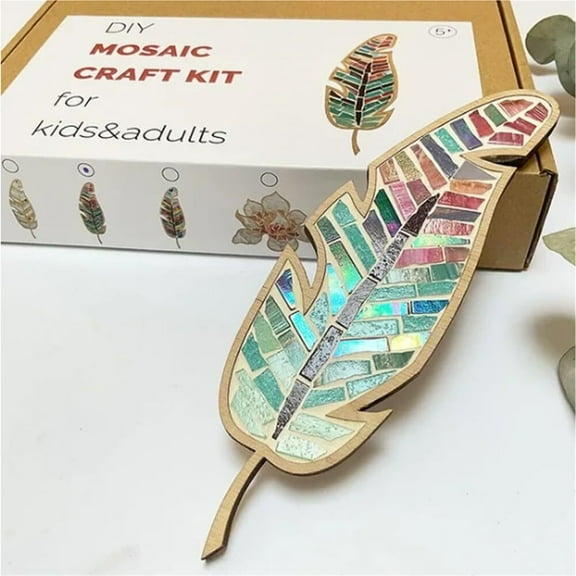 DIY Mosaic Kit, DIY Glass Mosaic Tiles for Crafts, Mosaic Crafts Materials Package Home Decoration