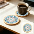 thumbnail image 1 of DIY Mosaic Tile Coaster Craft Kit, Wooden Cup Mat Making Set with Colorful Mosaics, Beginner-Friendly Arts & Crafts Gift Kit for Valentine’s Day & Anniversary, 1 of 5