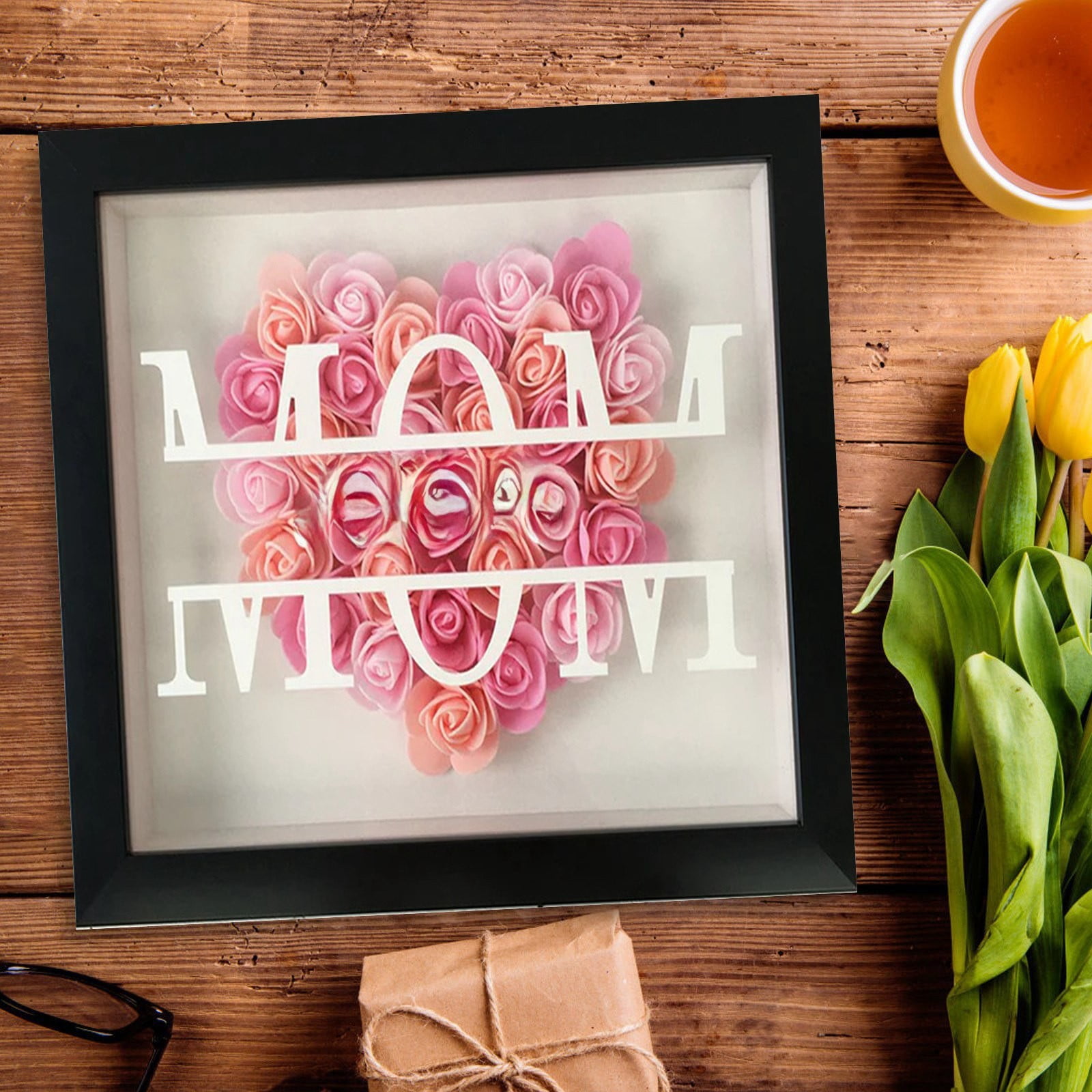 DIY Mother’s Day Photo Frame Gift With Written Name Or Blessings DIY