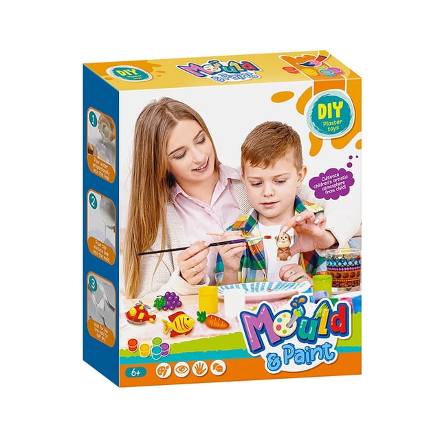 DIY Mould & Paint Traffic Themed Craft Kit, Creative Plaster Painting ...