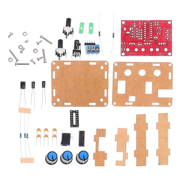 DIY Multi-Function Sine Triangle Square Waveform Tester, Ipetboom Xr2206 High Precision Function Kit with Case, for Electrical Testing and Experiment Supply(Q)