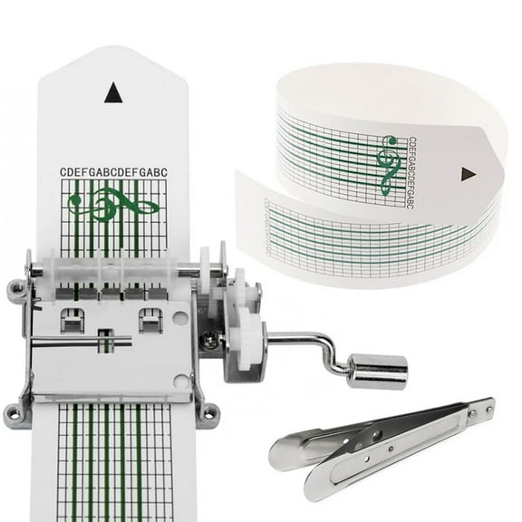 Wailicop DIY Music Box Kit with 20 Blank Strips, Hand-Cranked Mechanism, Creativity Tool for All Ages