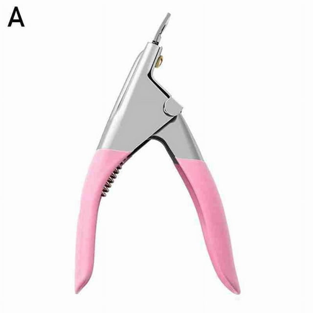 DIY Nail Clippers Cutter Fake Acrylic Manicure Art Scissors Ushaped