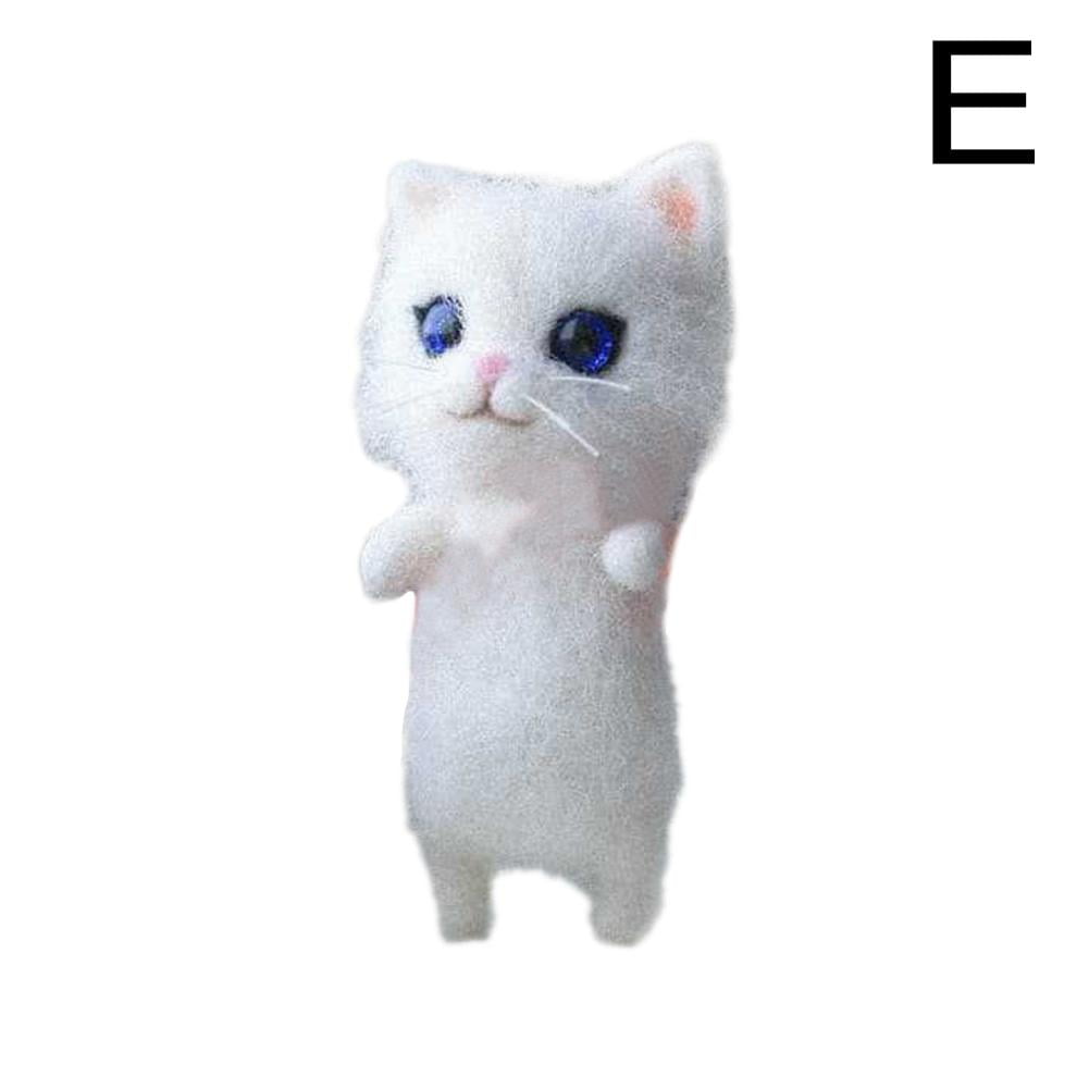 DIY Needle Craft Cats Felting Wool Felt Material Plush for Beginners