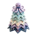 thumbnail image 1 of DIY Ocean Quilted Fabric Tree Kit, 3D Padded Sewing Craft Project, Seasonal Mantel Shelf Decor, Ocean Home Decor, Handmade Holiday Gift for Crafters, 1 of 4