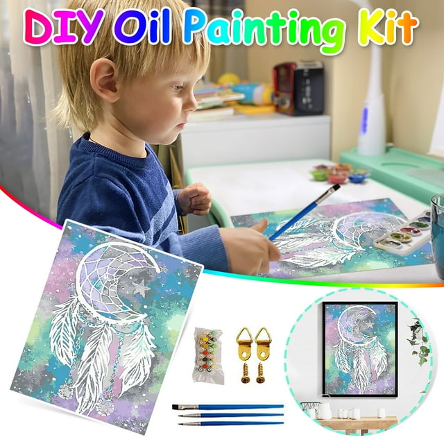 DIY Oil Painting 16 x 20 Inch With Brushes And Pigment (Without Frame