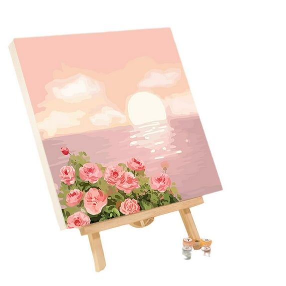 fuxicheng DIY Oil Painting Kit Paint By Numbers Adult Children Beginners> T0K4