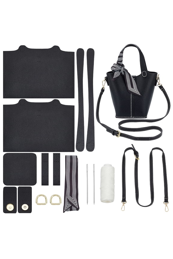 DIY PU Leather Handbag Making Kit Womens Shoulder Bag Making Set