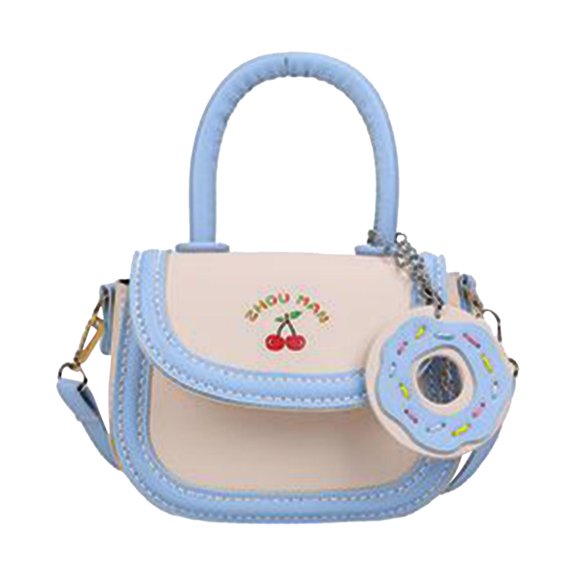 DIY PU Leather Shoulder Bag Making Womens Purse Bag Handbag Making Blue