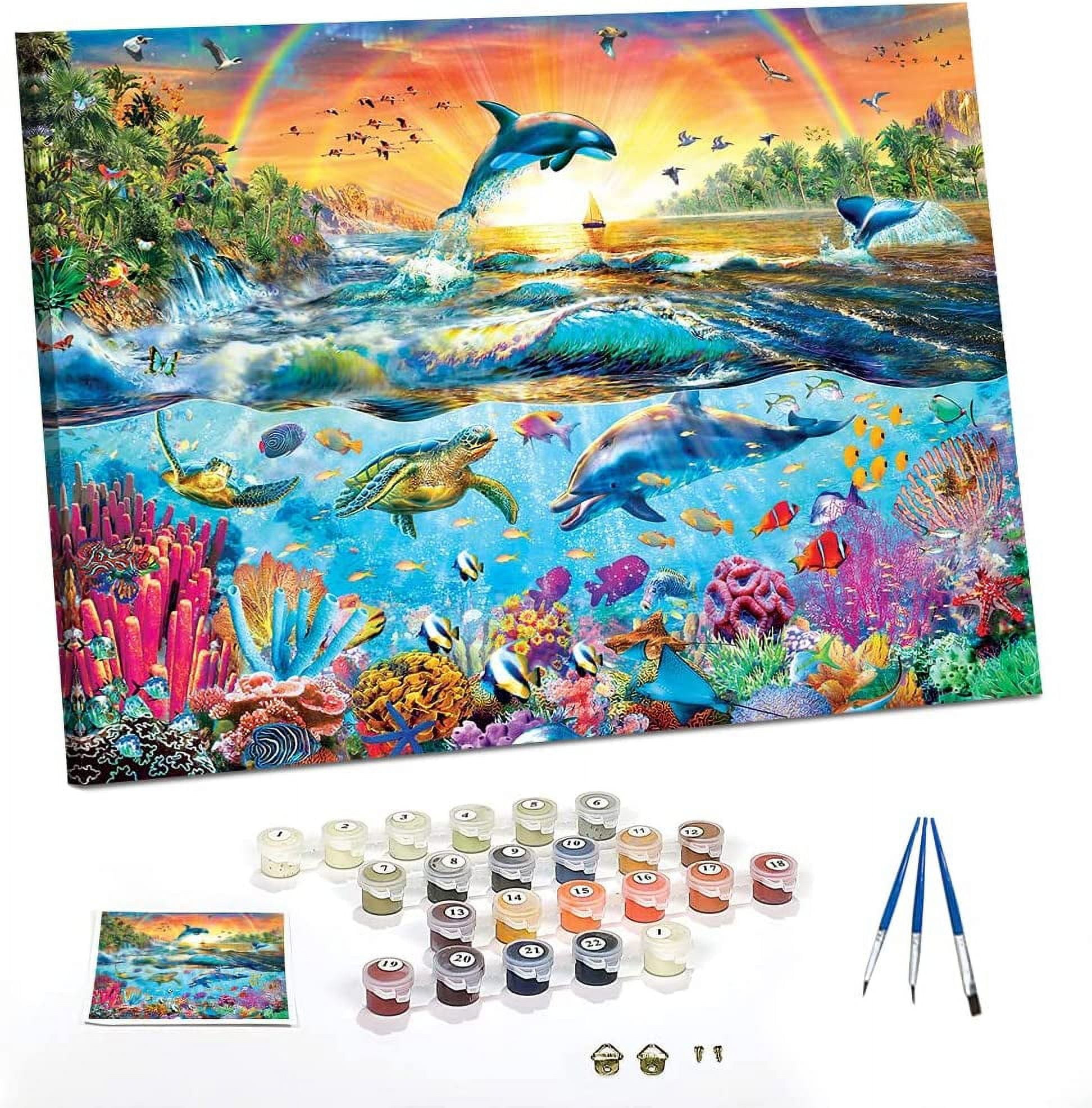 DIY Paint by Numbers, Canvas Oil Painting Kits for Adults, Amazing