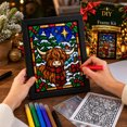 DIY Paint by Numbers Kit for Adults, Highland Cow Glass Effect Art Set ...