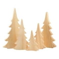 thumbnail image 1 of DIY Paintable Wooden Christmas Tree Christmas Decorations Indoor, 5pcs Wooden Christmas Tree Tabletop Ornaments for Christmas Decor, Table Decor Sanding Christmas Tree Wood Sign for Home, 1 of 8