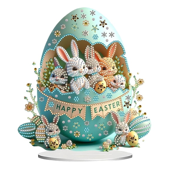 DIY Painting Acrylic Ornaments Easter Eggs Both Art and Play Border Hot in Hot Easter Decor