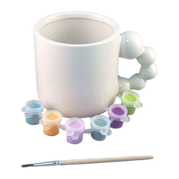 DIY Painting Ceramic Mug Craft Kit Create Your Own Art With Acrylic Paints And Brushes For Family Holiday Activity Bulk Coffee Cups