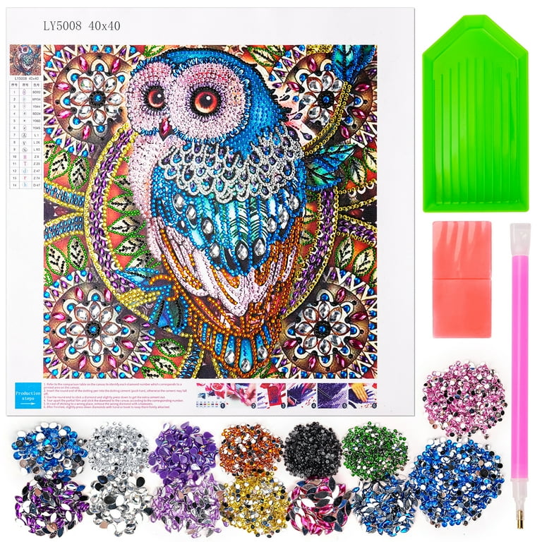 5D Diamond DIY Painting Kits for Kids Adults, Full Drill Owl
