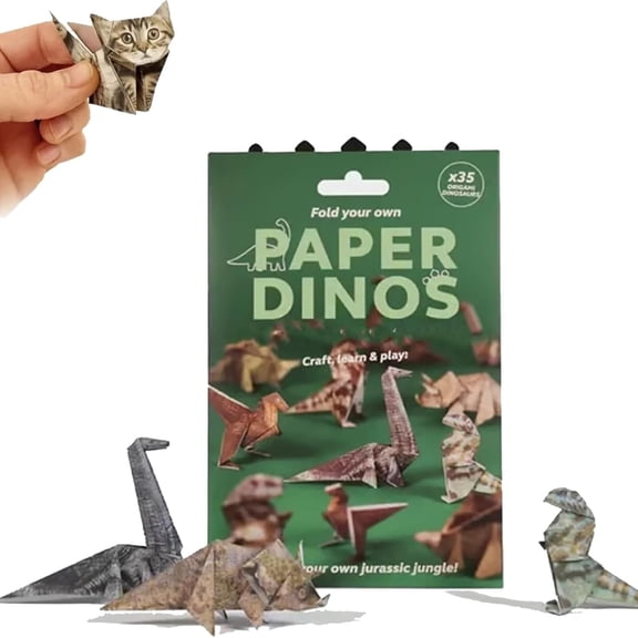 DIY Paper Cats - 50 Sheets DIY Origami Paper to Fold Cute Cat Figures, Fun Craft Activity for Adults & Kids, Desk Decoration(Cat)