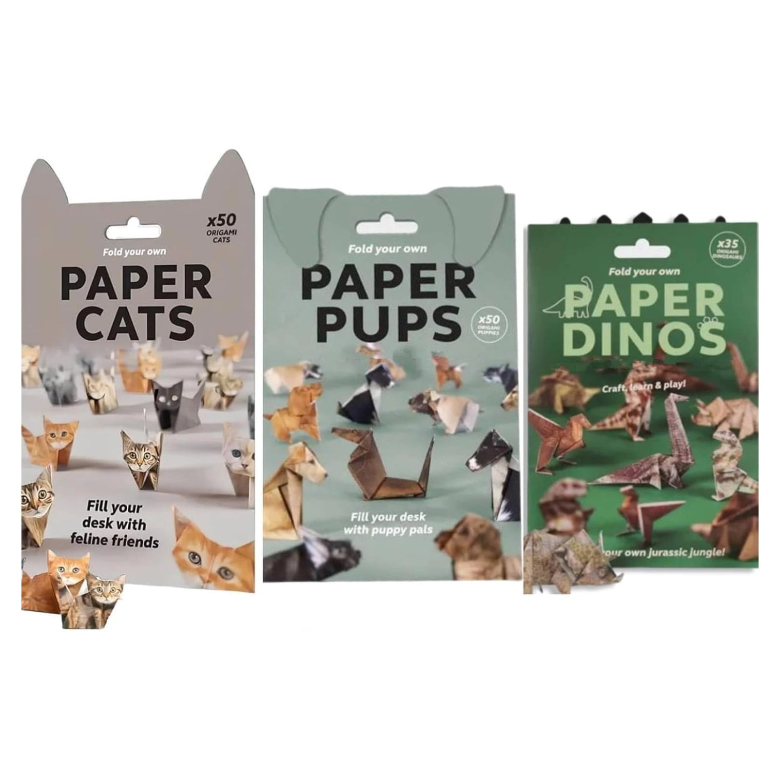 DIY Paper Cats, DIY Cat Camp, 3D Handmade Origami Cat Model, Fold Your ...