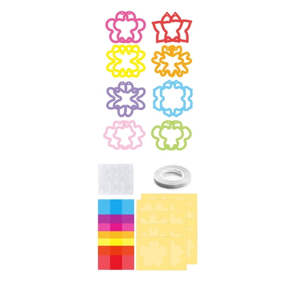 DIY Paper Cutting Window Art Craft Kit for Creative Home Decoration Handicraft Set with Templates and Accessories