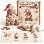 DIY Patchwork Animal Kit, Fabric Sewing Set for Adults, Handmade Patchwork Craft Set for Decorative Gnome Halloween Christmas Ocean Animal Home Decor Projects I