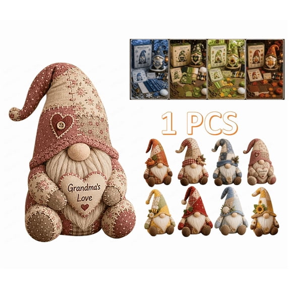 DIY Patchwork Animal Kit, Fabric Sewing Set for Adults, Handmade Patchwork Craft Set for Decorative Gnome Halloween Christmas Home Decor Projects