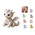 thumbnail image 1 of DIY Patchwork Dragon Kit, Plush Sewing Craft Kit with Pre-Cut Fabric, Mythical Creature Sewing Kit for Beginners, Handmade Dragon Craft Kit for Home Decor & Creative Gift(Off-White), 1 of 7