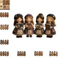 thumbnail image 1 of DIY Patchwork Dwarf Doll Sewing Kit for Girls, Beginner Creative Craft Set with Pre-Cut Brushed Plaid Fabric, 1 of 5