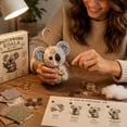 thumbnail image 1 of DIY Patchwork Elephant Set for Adults, Complete Craft Kit with Fabric Stuffing Tools and Guide, Adorable Sewing Project for Birthday Holiday Gift, 1 of 6