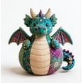 thumbnail image 1 of DIY Patchwork Fabric Character Doll Kit - Adorable Patchwork Friends Making Set for Kids & Adults Cozy Crafting Experience (Dragon), 1 of 8
