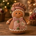 thumbnail image 1 of DIY Patchwork Fabric Character Doll Kit - Adorable Stuffed Doll Craft for Shelf Sitters & Holiday Stocking Stuffers (Gingerbread Man), 1 of 8