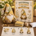 thumbnail image 1 of DIY Patchwork Gnome Kit Sewing Craft Fabric Material Pack with Instructions, Beginner Friendly Handmade Home Decor Ornament, Relaxing Quilting Hobby Project, Unique Gift for Adult Sewing Enthusiasts, 1 of 7