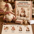thumbnail image 1 of DIY Patchwork Gnome Kit Sewing Craft Fabric Material Pack with Instructions, Beginner Friendly Handmade Home Decor Ornament, Relaxing Quilting Hobby Project, Unique Gift for Adult Sewing Enthusiasts, 1 of 7