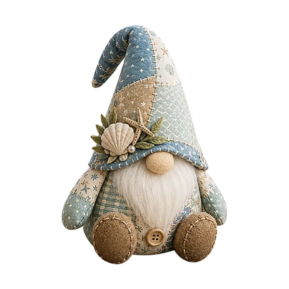 DIY Patchwork Gnome Making Kit, Pre-Cut Felt Button Art Sewing Kits, Handmade Christmas Gnome DIY Craft Kit, 3D Stuffed Collection Project for Adults&Beginners, Creative Home Decor & Gift