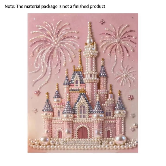 DIY Pearl Art Kit 12"x16" with Solid Wood Frame, Handmade Mosaic Painting for Kids & Adults, 3D Bead Art Kit for Home Decor, Educational Creative Craft Gift -Set B