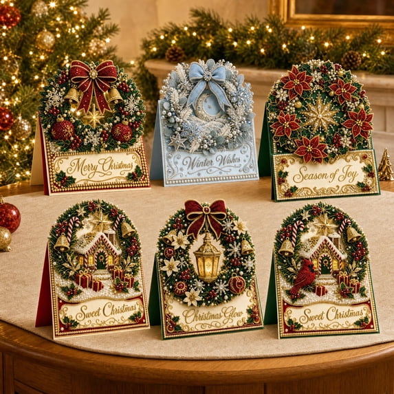 diy-pearl-diamond-art-painting-christmas-cards-with-envelopes-pearl