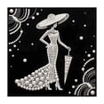 thumbnail image 1 of DIY Pearl Diamond Painting Art Kit 12 x 12 Inch, 5D Rhinestone Craft Set with Stretched Canvas for Home Wall Decor, 1 of 8