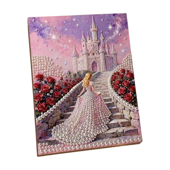 DIY Pearl Painting Kit, Diamond Art Wall Hanging for Adults, 30x40cm Rhinestone Embroidery Set, Handmade Crafts for Home Decor, Beginners Gift