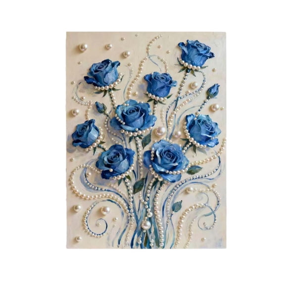 DIY Pearl Painting Kit, Diamond Art Wall Hanging for Adults, 30x40cm Rhinestone Embroidery Set, Handmade Crafts for Home Decor, Beginners Gift