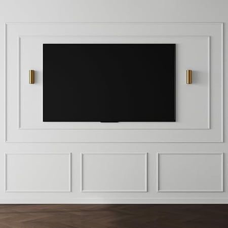DIY Peel and Stick Wall Moulding Kit Flat Wall Molding Kit Pre Made Accent Wainscoting Panel for Home TV Wall Interior Decor$$