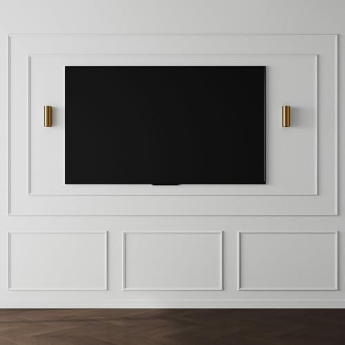 DIY Peel and Stick Wall Moulding Kit Flat Wall Molding Kit Pre Made Accent Wainscoting Panel for Home TV Wall Interior Decor$$