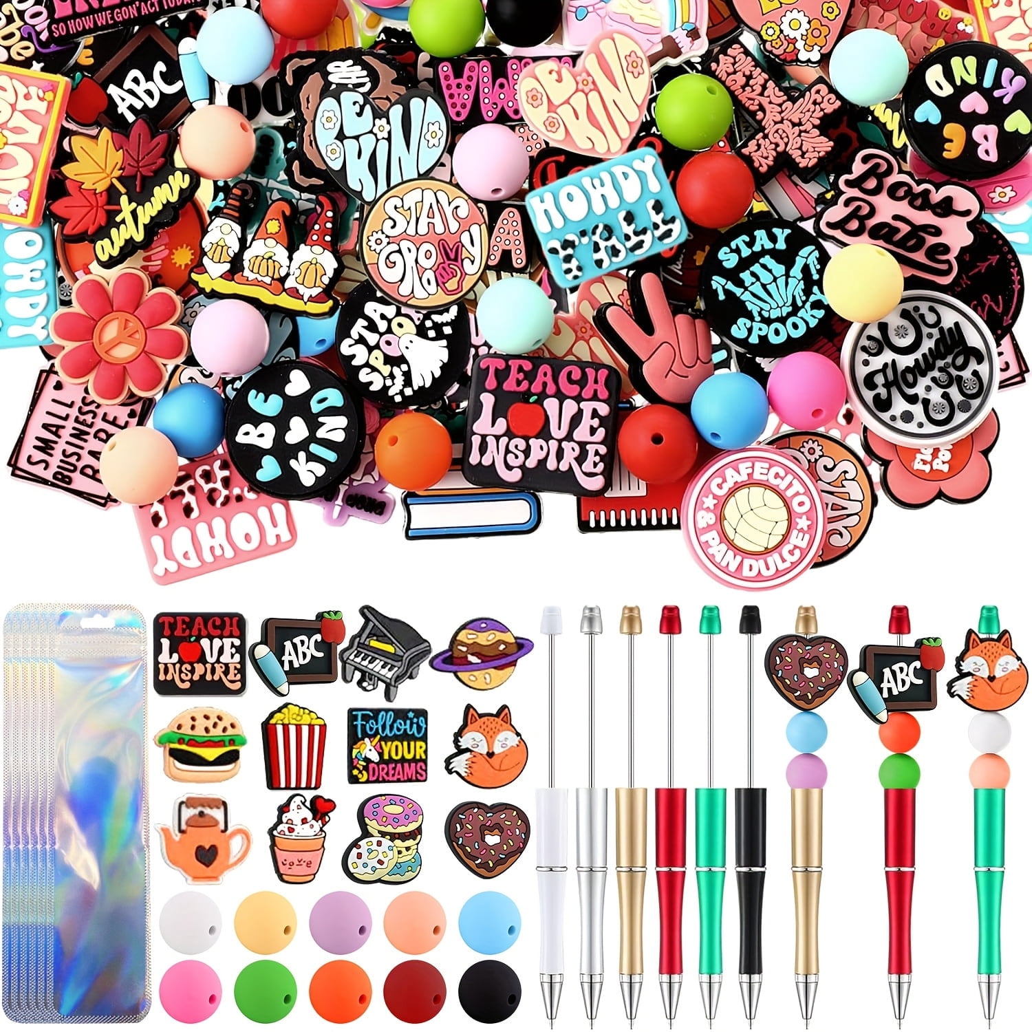 DIY Pen-Making Kit, 98 Pcs Silicone Focused Ballpoint Pen Set ...