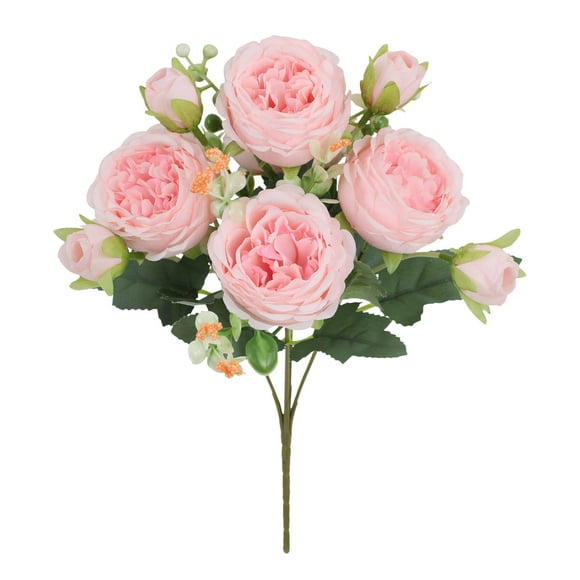 DIY Peony Flower Arrangement Kit - Lifelike Blooms, Greenery & Reusable - Floral Decor for Home/Weddings/Gifts