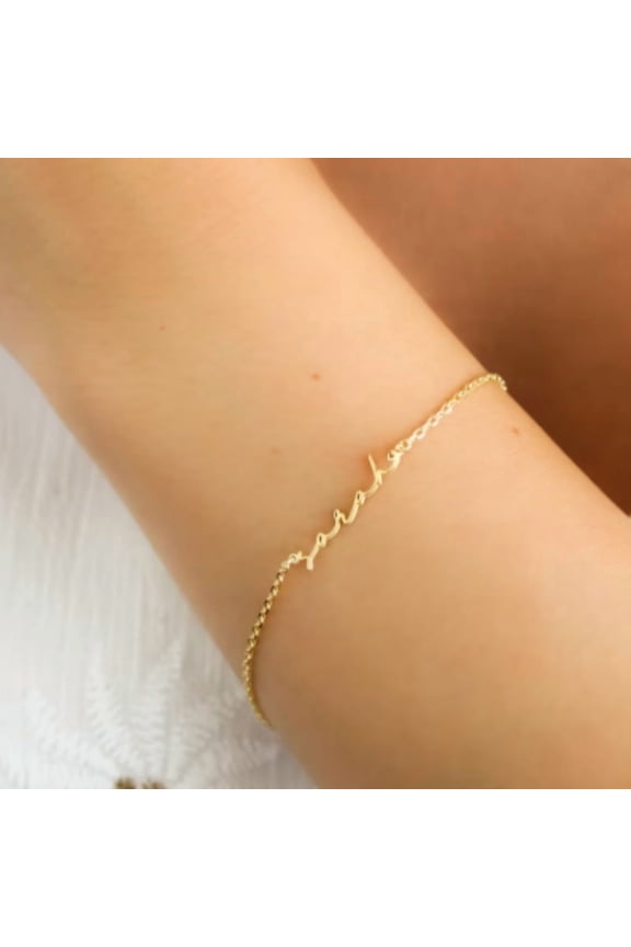 DIY Personalized Stainless Steel Name Bracelet