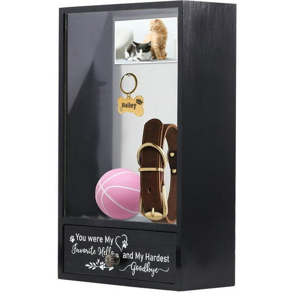 DIY Pet Memorial Shadow Box Pet Memorial Gift Frame Dog Picture Frame Shadow Box Dog Memorial Gifts for Commemorating Pet Dogs and Cats DIY
