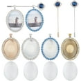 thumbnail image 1 of DIY Photo Frame Bouquet Pendant Decoration Making Kits including Glass Cabochons Alloy Pendant Cabochon Seting & Brooches Mixed Color, 1 of 5