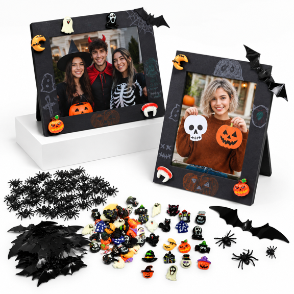 DIY Picture Frame Craft Set with 35 Frames and 130 3D Accessories