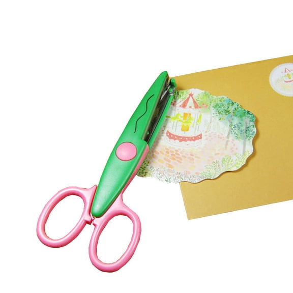 DIY Pinking Wavy Scallop Border Fancy Paper Random Decorative Scissors 6X Shears Other31749