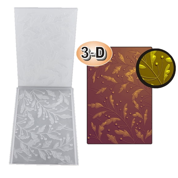 DIY Plastic Embossed Plate 3D Flower Embossing Template Folders Scrapbooking