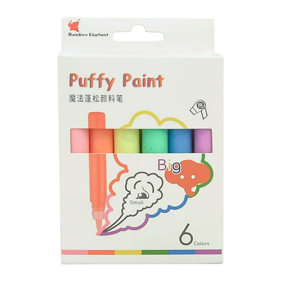 DIY Popcorn Drawing Pens with Puffy 3D Effect, Heat-Activated Texture Pens for Art, Greeting Cards, Crafting, Safe, Multi-Surface Use